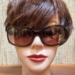 Coach Samantha S425 Tortoise Sunglasses with warm brown lenses